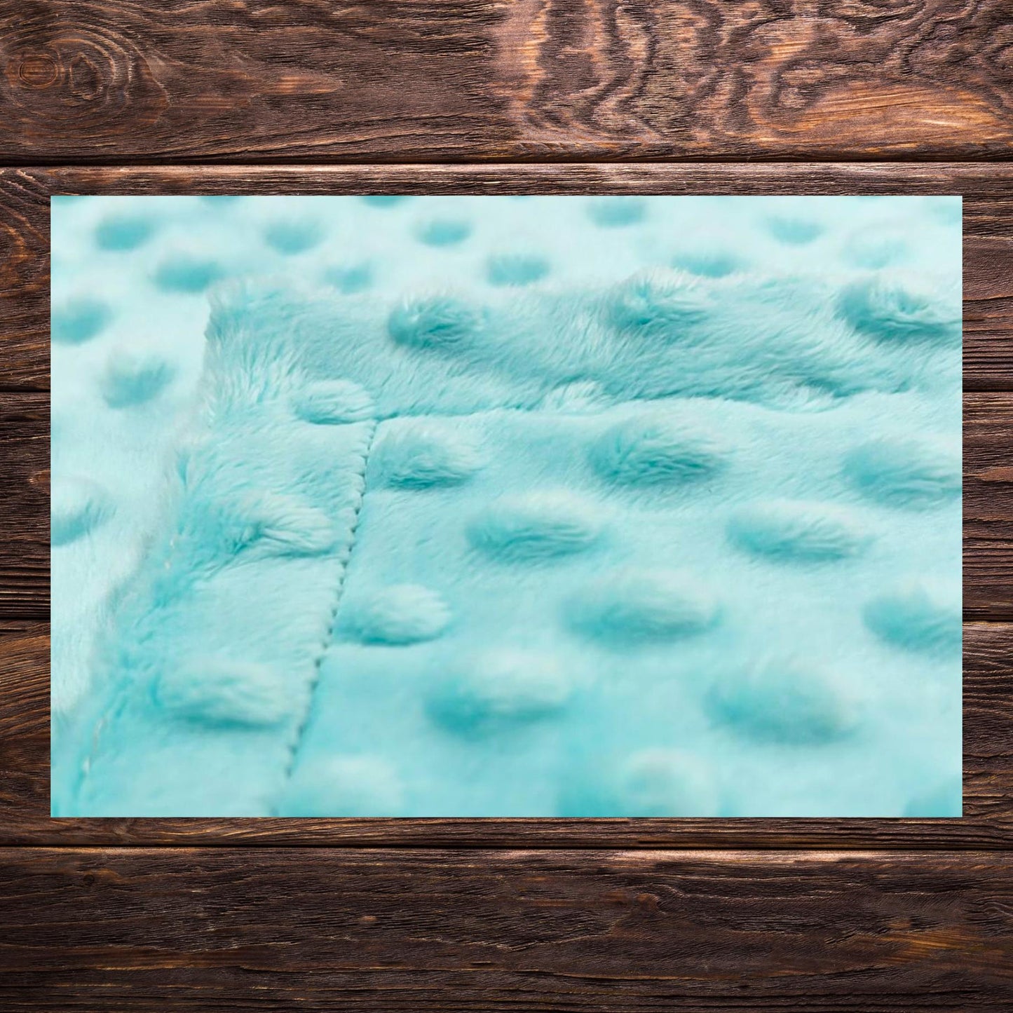 Cozy Cloud: Luxurious Blue Minky Baby Blanket for Cuddles Anywhere