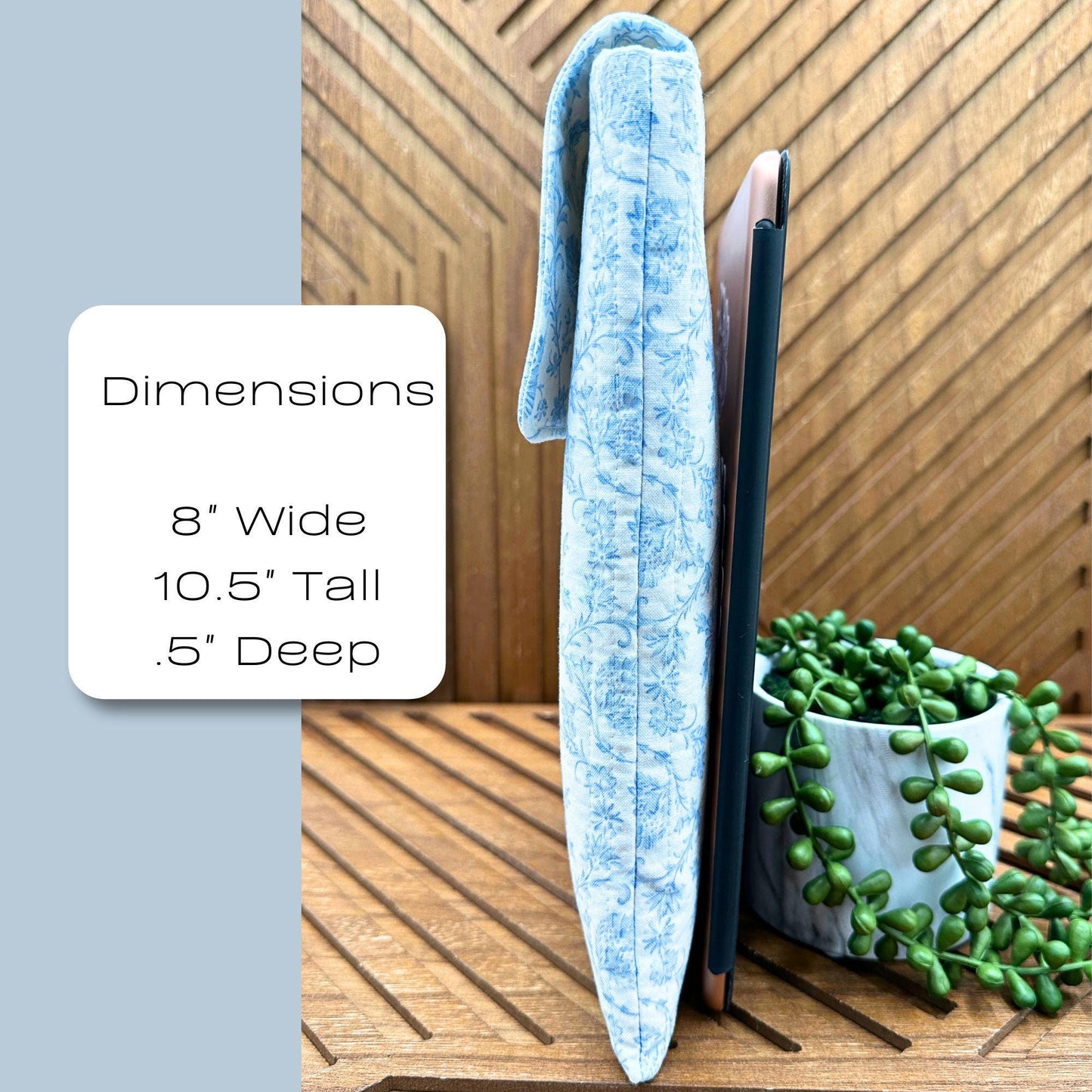 IPAD Sleeve - Vintage Blue Print IPad Sleeve - Stylish Tablet Case & Gift Idea