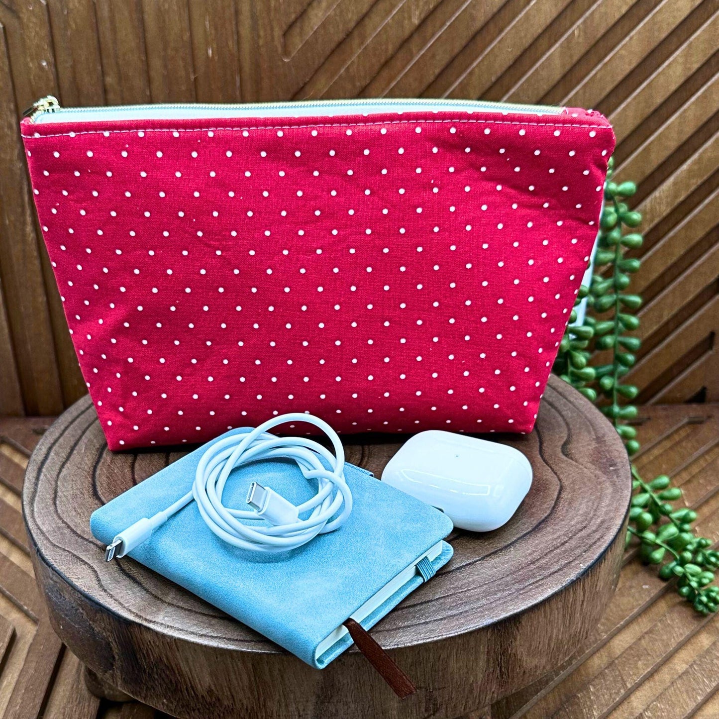 Sassy Red Dot Makeup Bag: Your Ultimate Stylish Carry-All