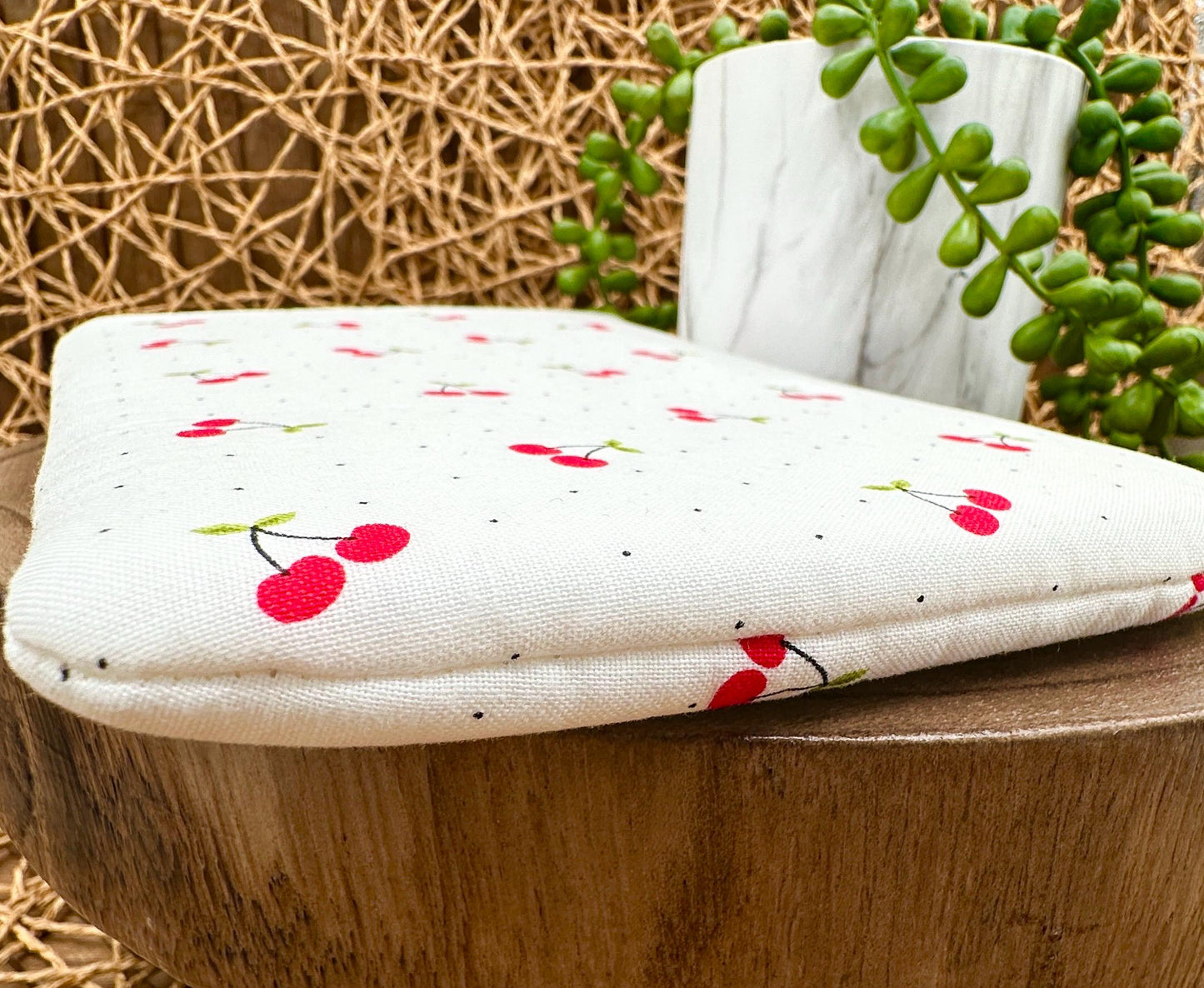 Kindle Sleeve - Red Cherry Coquette Foam Padded Case for Kindle Paperwhite, KOBO, or Gadgets - Perfect Book Lover Gift