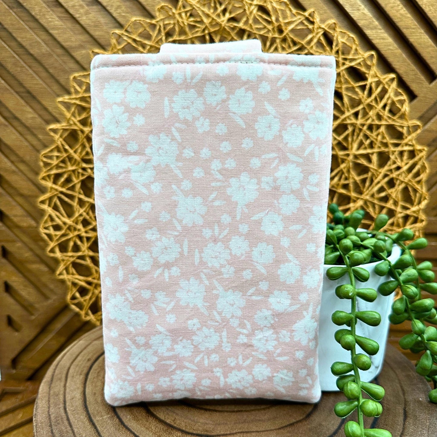 Kindle Basic 10th Generation Sleeve - Elegant Pink Floral Print Tablet Case - Multi-Functional Pouch for Kindle & More