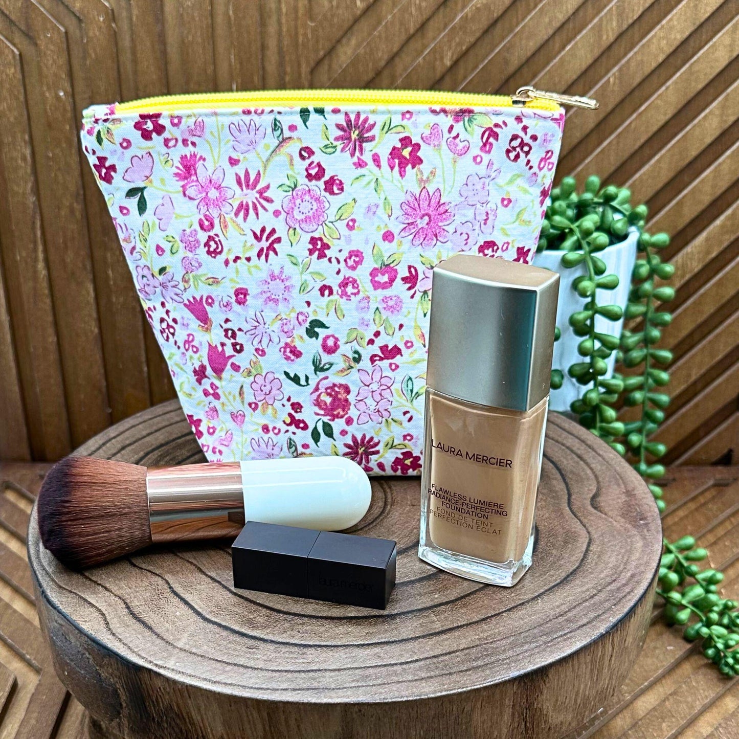Vibrant Pink and Red Makeup Bag: Stylish Storage for Your Essentials