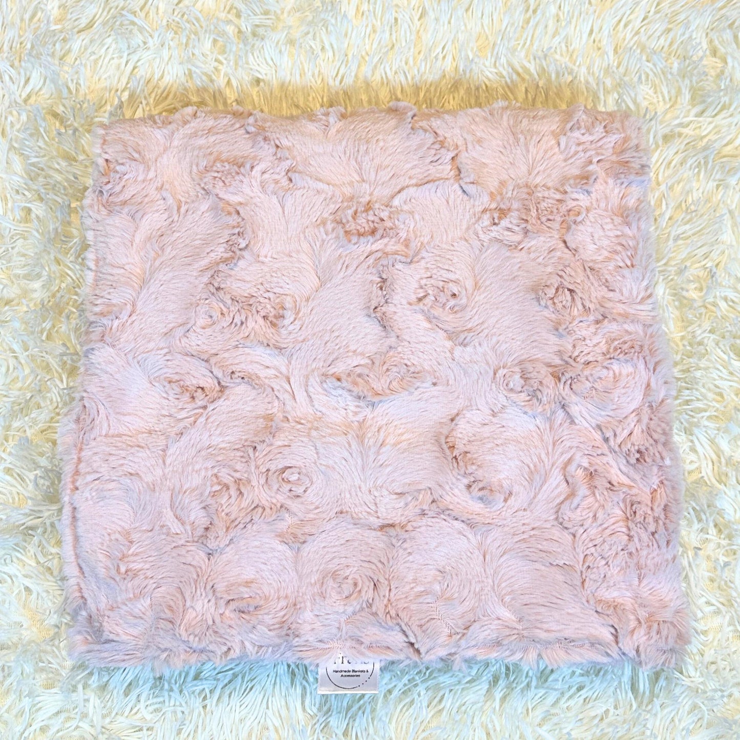 Blush Minky Baby Blanket Set for Soft and Cozy Snuggles, Luxury Minky Baby Wrap, Cuddly Newborn Blanket, High Quality Baby Shower Gift
