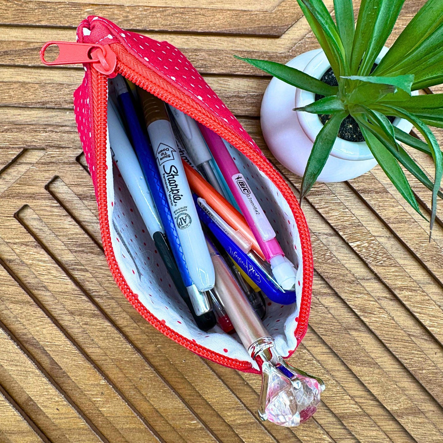 Fun Red Polka Dot Makeup Bag - Your Go-To Travel Companion