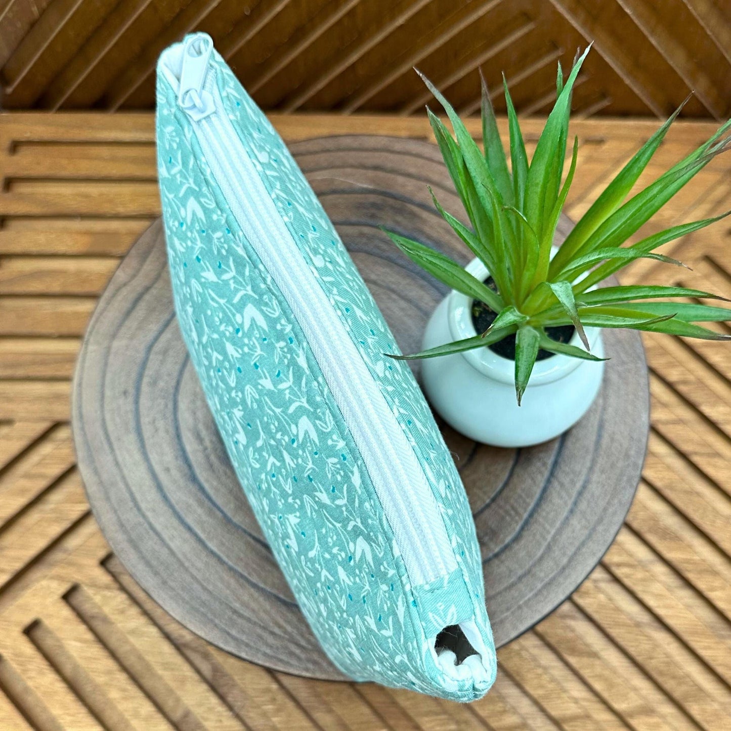 Chic Sage Blossom Makeup Bag Set - Travel Must-Have, Cosmetic and Organizer Bags