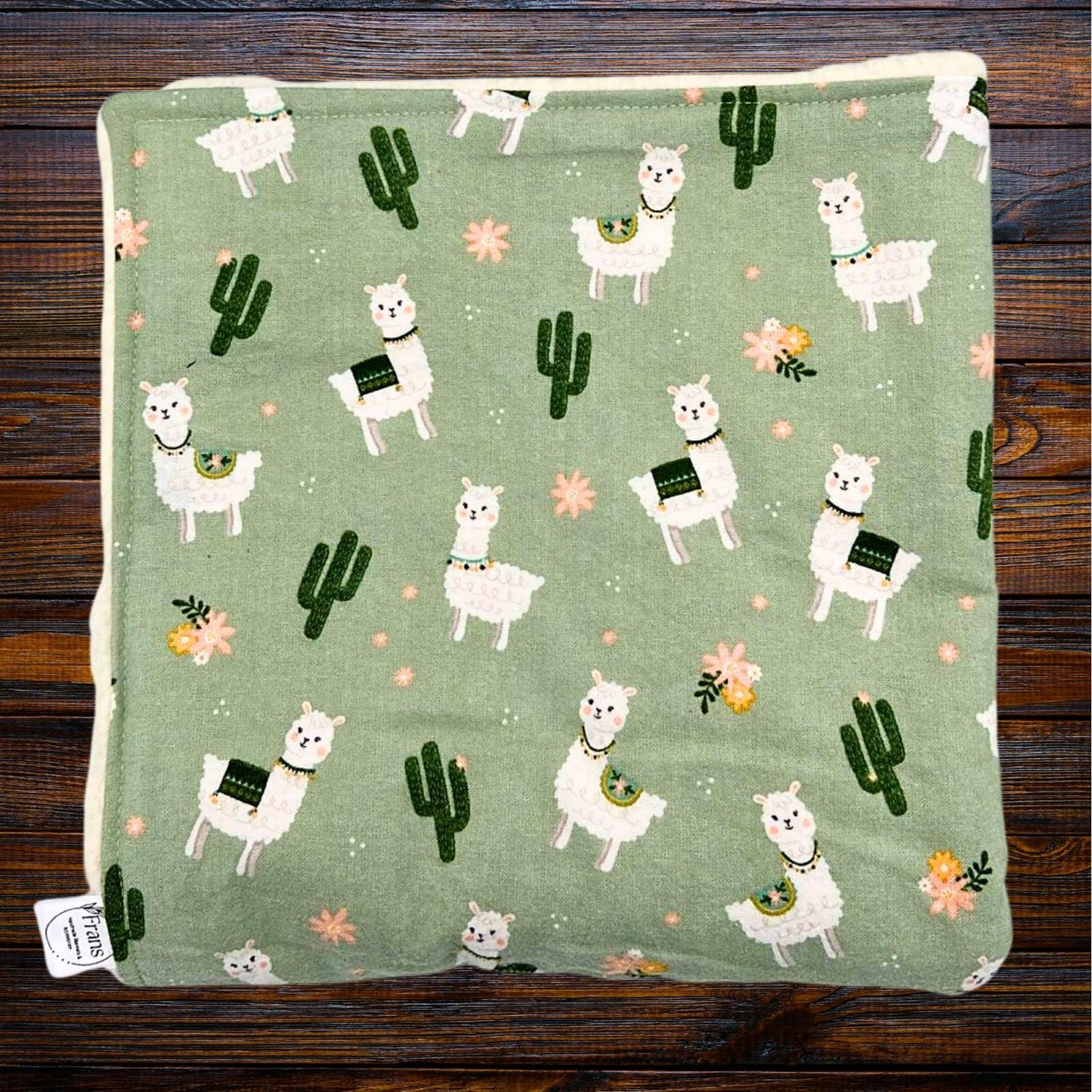 Cozy Llama Flannel and Sherpa Baby Blanket – Perfect Stroller Companion, Soft Sherpa Snuggle Blanket, Stroller Blanket, car seat blanket