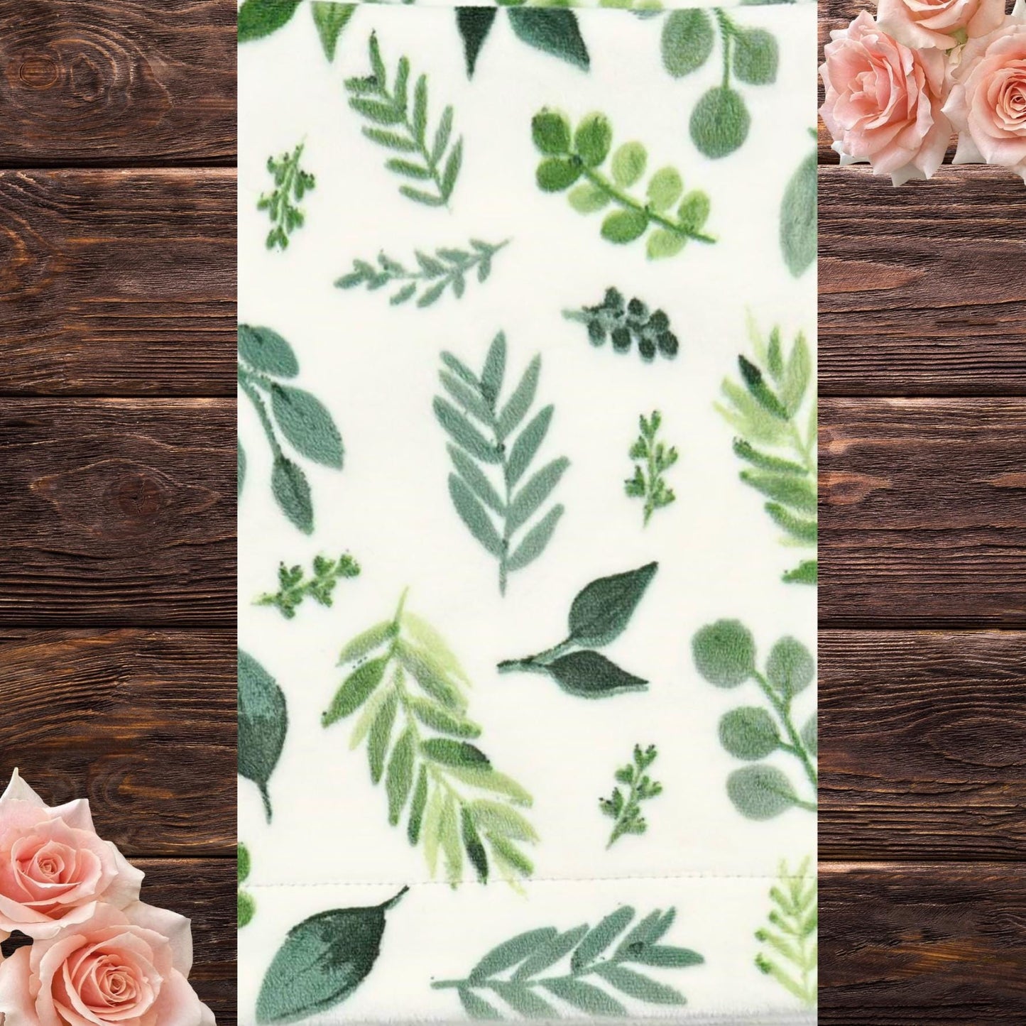 Cozy Botanical Baby Blanket - Luxe Softness for Crib and On-the-Go, Ideal for Stroller & Travel, great for Snuggling and Tummy Time