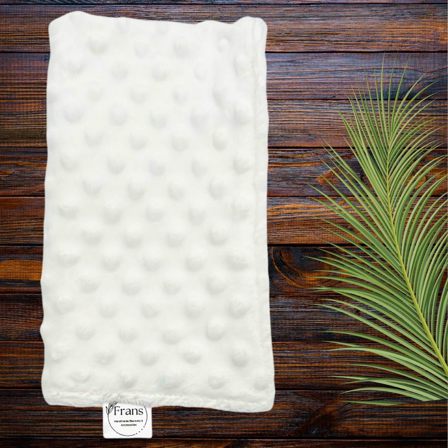 Classic White Dot Minky Baby Lovey – Ideal for On-the-Go Snuggles, Baby Comfort and Security, Portable Reassurance, snuggle buddy