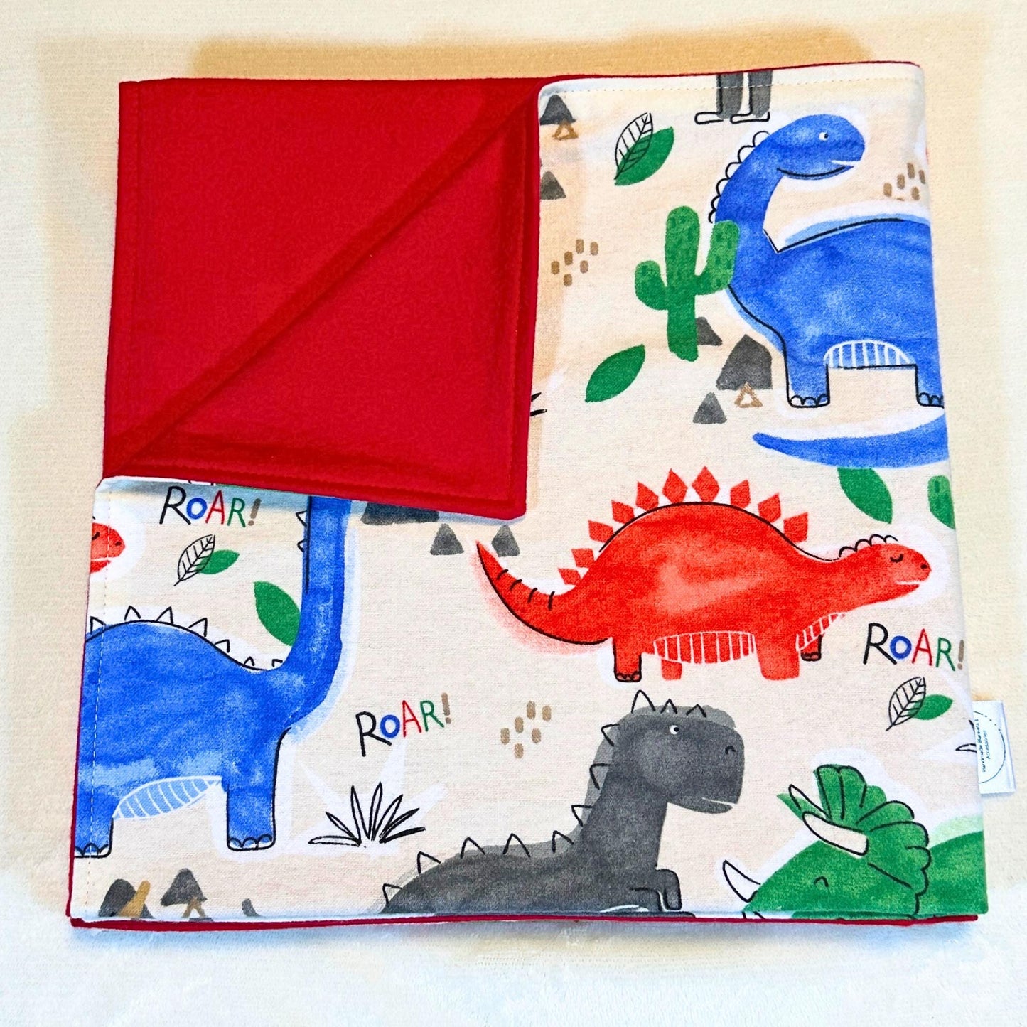 Colorful Dinosaur Flannel Baby Blanket - Perfect Snuggle Gift for Baby Boys!