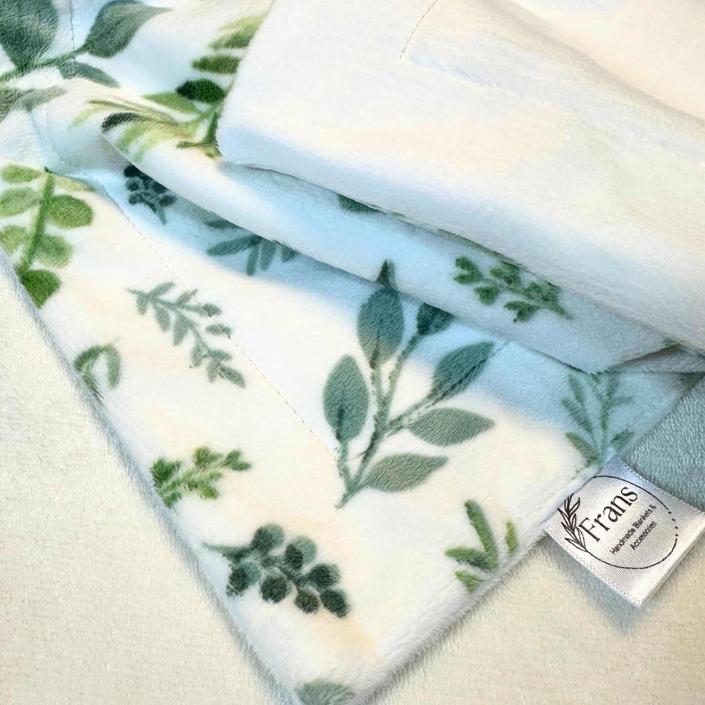Cozy Botanical Baby Blanket - Luxe Softness for Crib and On-the-Go, Ideal for Stroller & Travel, great for Snuggling and Tummy Time