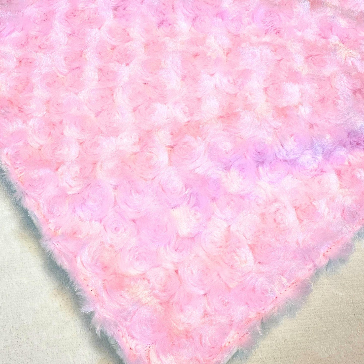 Soft Rosebud Minky Baby Lovey - Ultimate Security Blanket for Your Little One