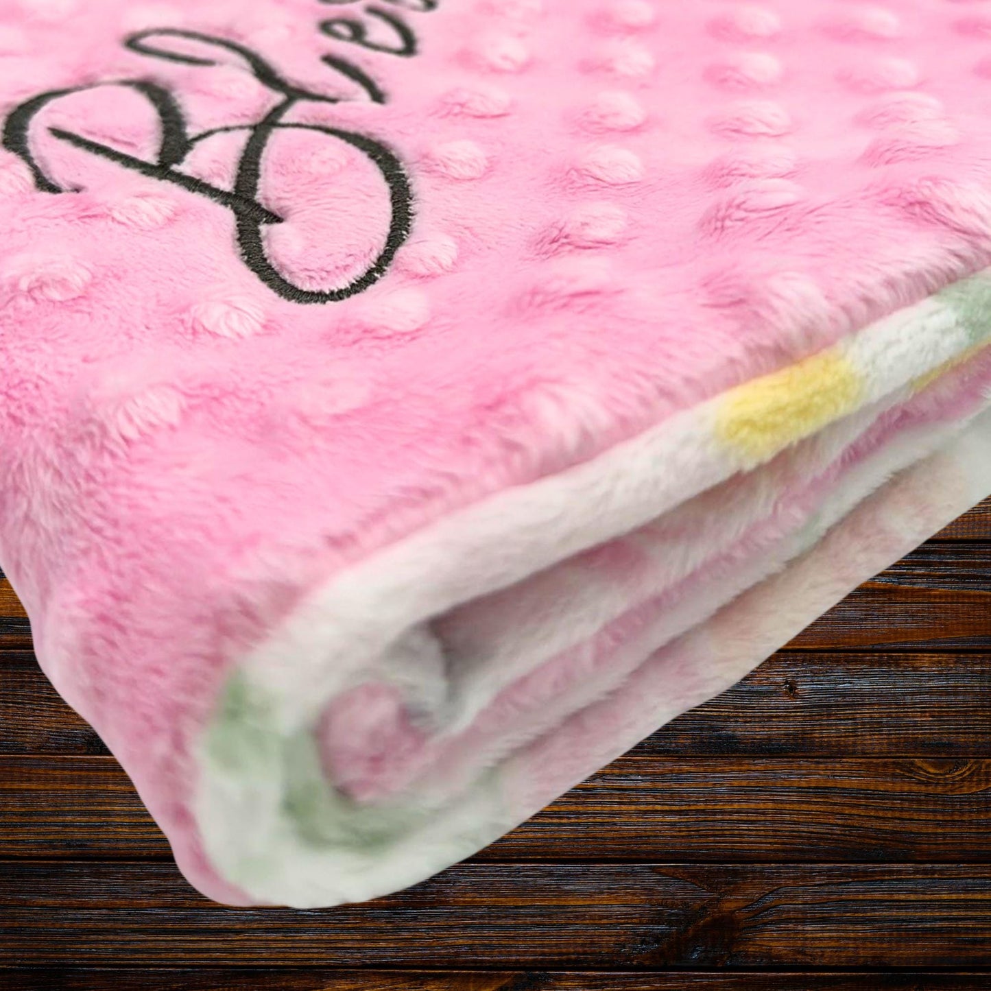 Blush Bloom Minky Baby Lovey: Perfect Travel Companion for Baby's Snuggly Cuddles