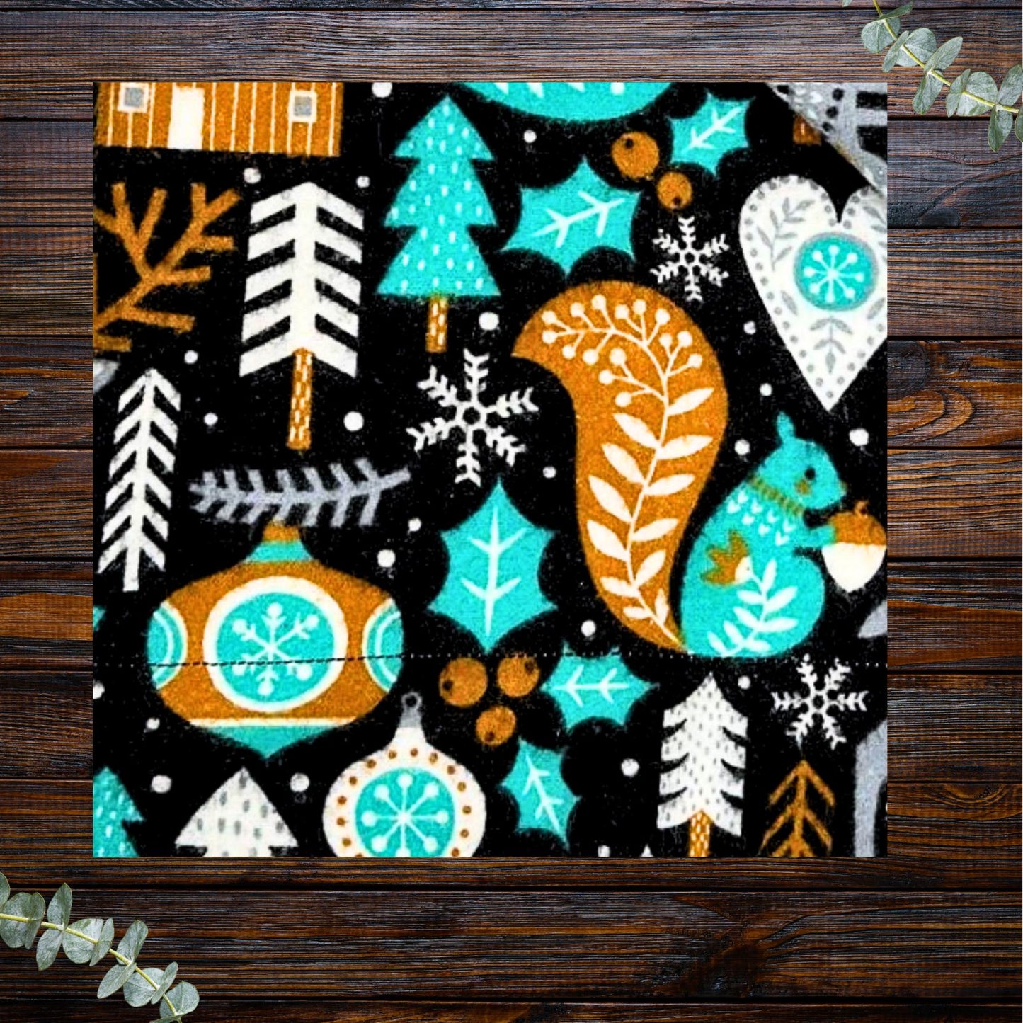 Whimsical Woodland Snuggle Set: Minky Baby Blanket & Matching Burp Cloth Soft Snuggle Wrap for Car Seats & Strollers