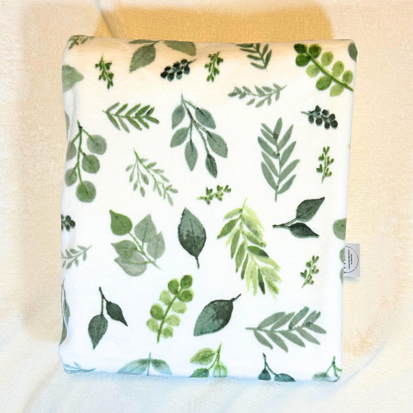 Cozy Botanical Baby Blanket - Luxe Softness for Crib and On-the-Go, Ideal for Stroller & Travel, great for Snuggling and Tummy Time
