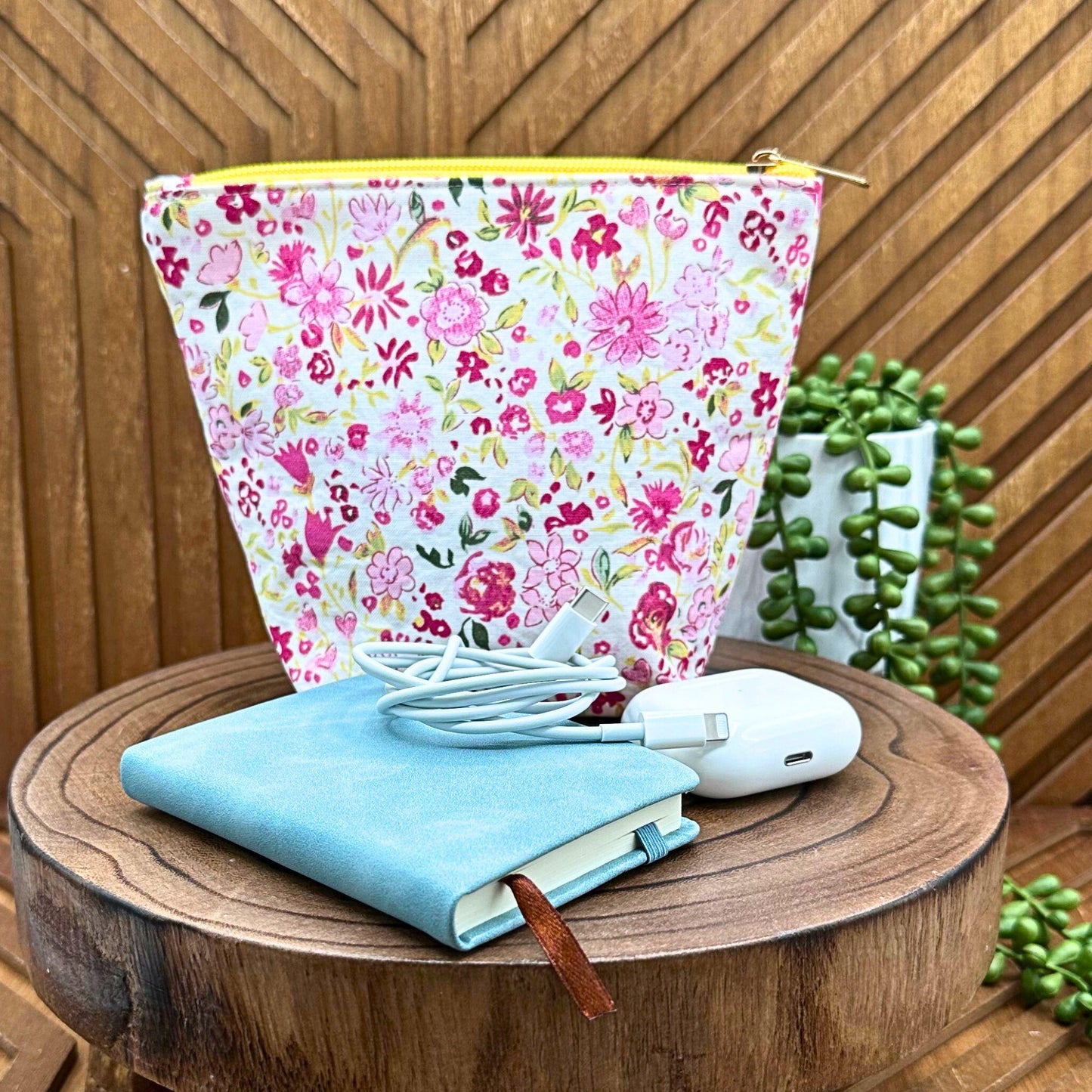 Vibrant Pink and Red Makeup Bag: Stylish Storage for Your Essentials