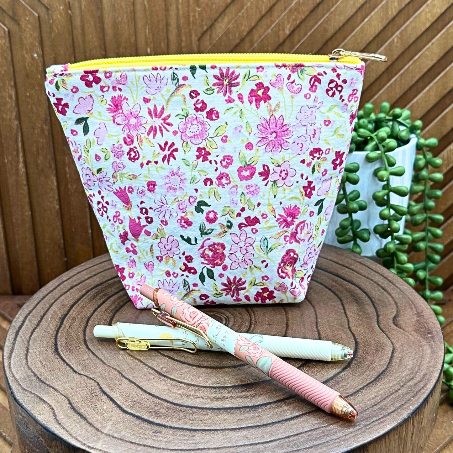 Vibrant Pink and Red Makeup Bag: Stylish Storage for Your Essentials