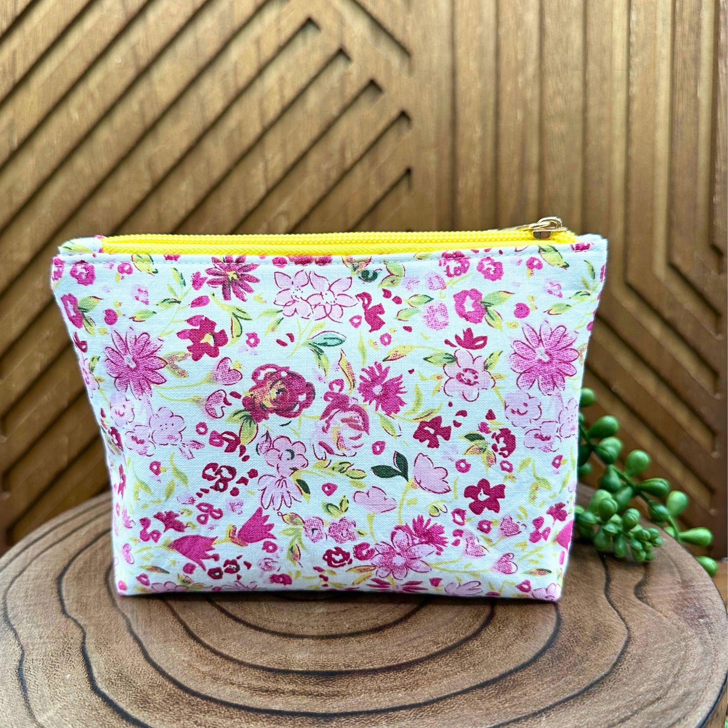 Vibrant Pink and Red Makeup Bag: Stylish Storage for Your Essentials