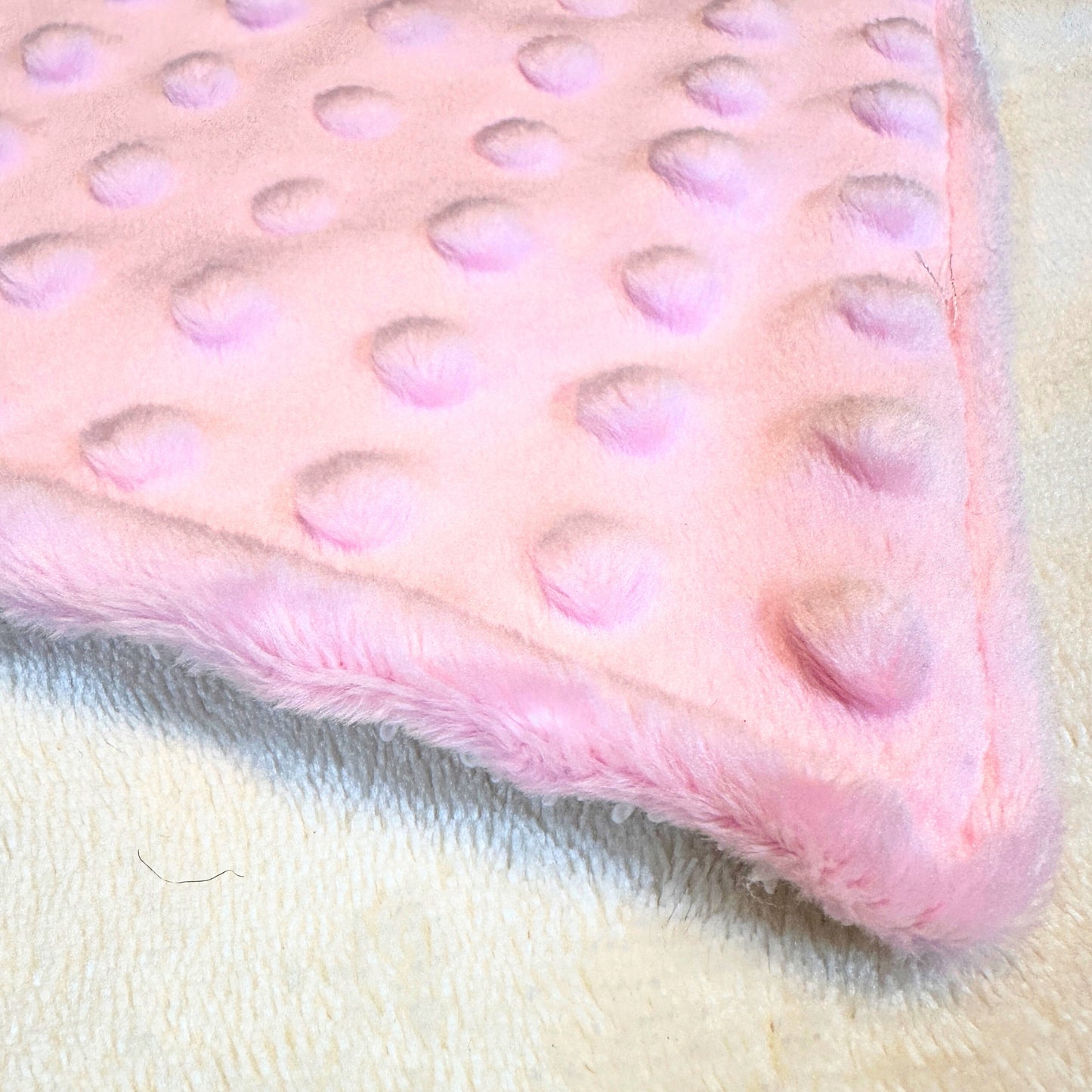 Pink Floral Burp Cloth & Bib Set – Handmade 3-Piece Baby Gift, Gauze & Terry 2-Pack Burp Cloths with Pink Dot Minky Bib