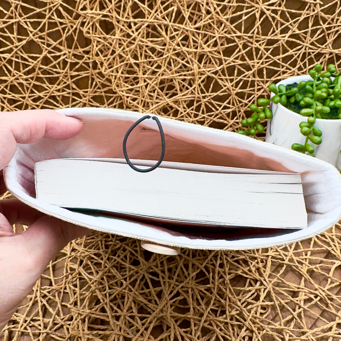 Just One More Chapter – Embroidered Book Sleeve