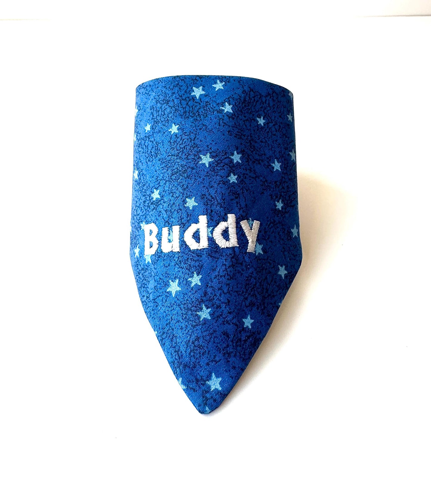 Personalized 4th of July Dog Bandana – Reversible, Easy Snap On Style – Custom Pet Name – Red White & Blue Patriotic Custom Pet Bandana