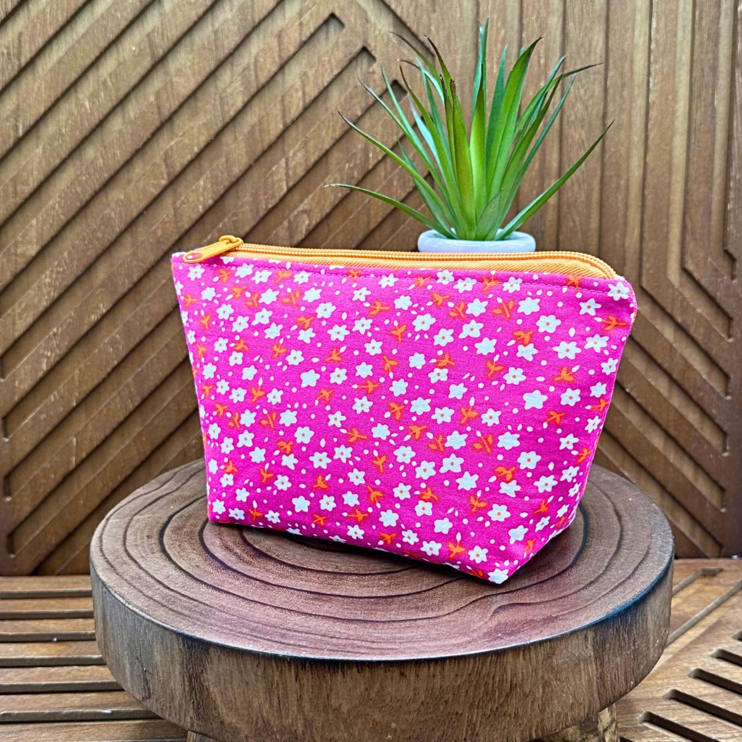 Blossom Bliss Makeup Bag: Your Stylish Cosmetic and Organizer Solution