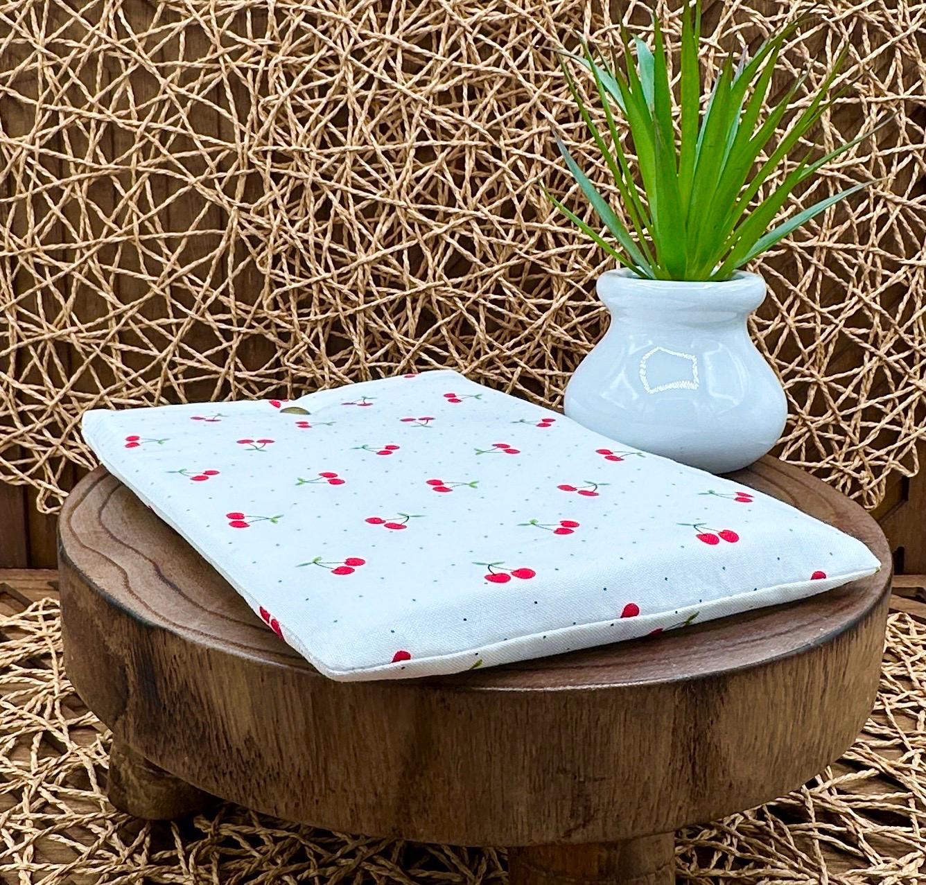 Kindle Sleeve - Red Cherry Coquette Foam Padded Case for Kindle Paperwhite, KOBO, or Gadgets - Perfect Book Lover Gift