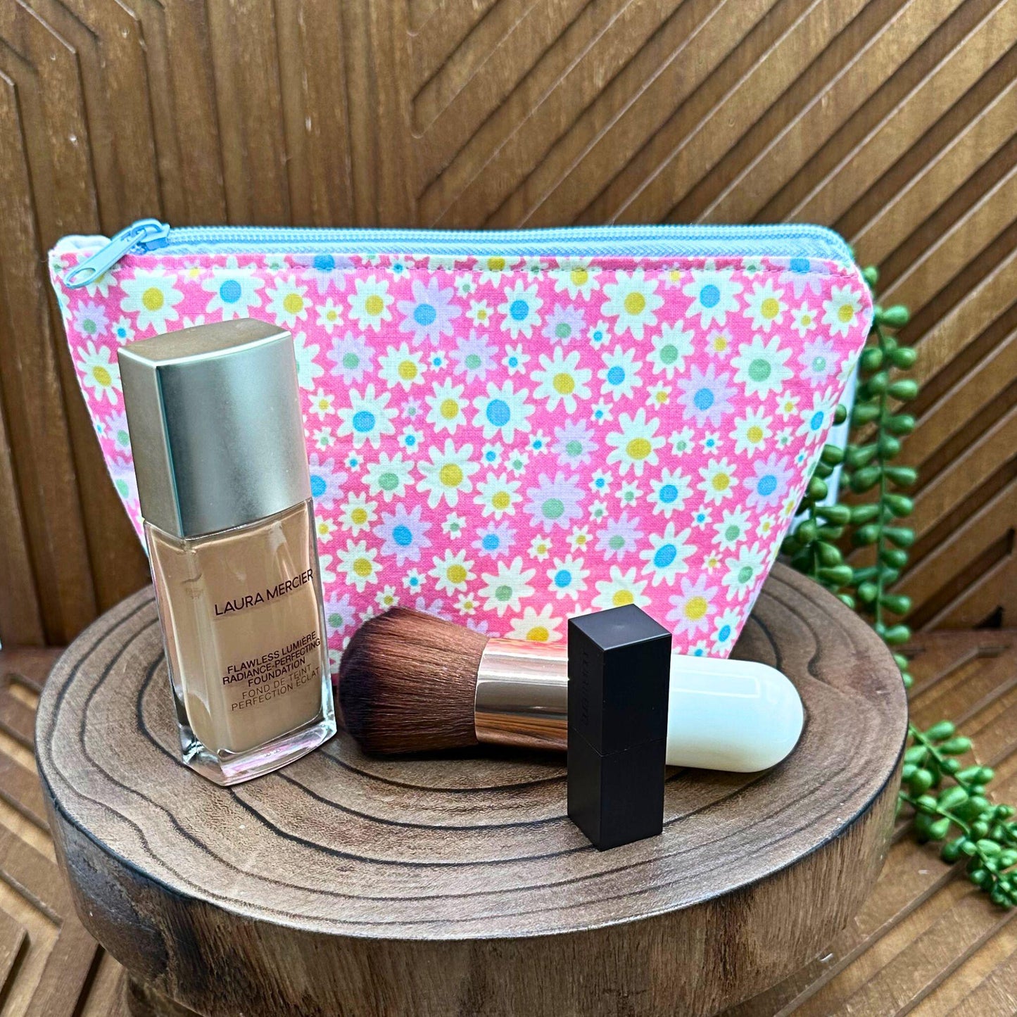 Cute Pink and Lilac Makeup Bag Set: Perfect for Travel, Cosmetics, and More!