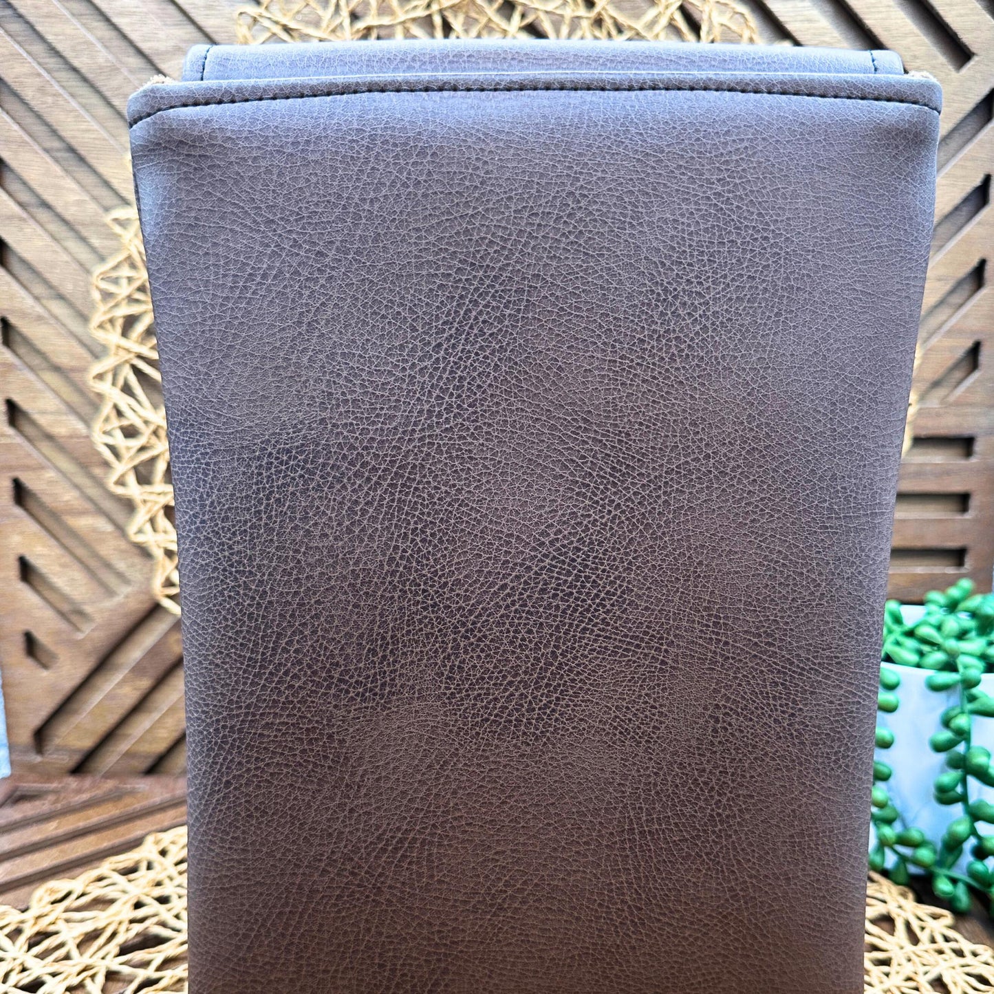 Personalized IPAD Sleeve - Brown Pebbled Faux Leather IPad Sleeve - Stylish Tablet Case & Gift Idea