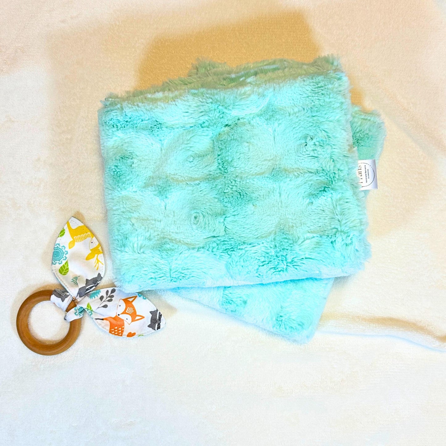 Delightful Mint Swirl Baby Lovey – Soft Minky Comfort for Little One, Baby Security, Portable Comfort and Reassurance, snuggle buddy