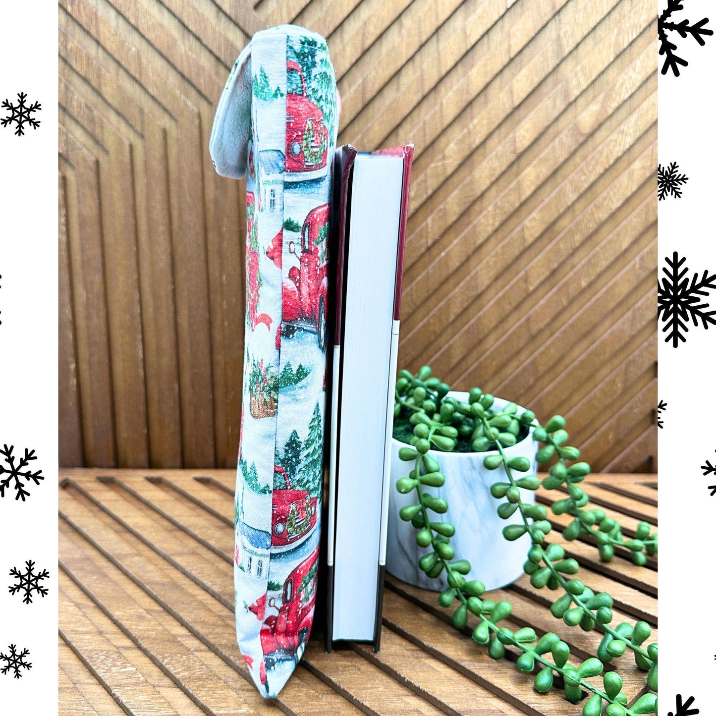 IPAD Sleeve - Festive Red Farm Truck Design, Christmas Pouch & Book Cover Gift