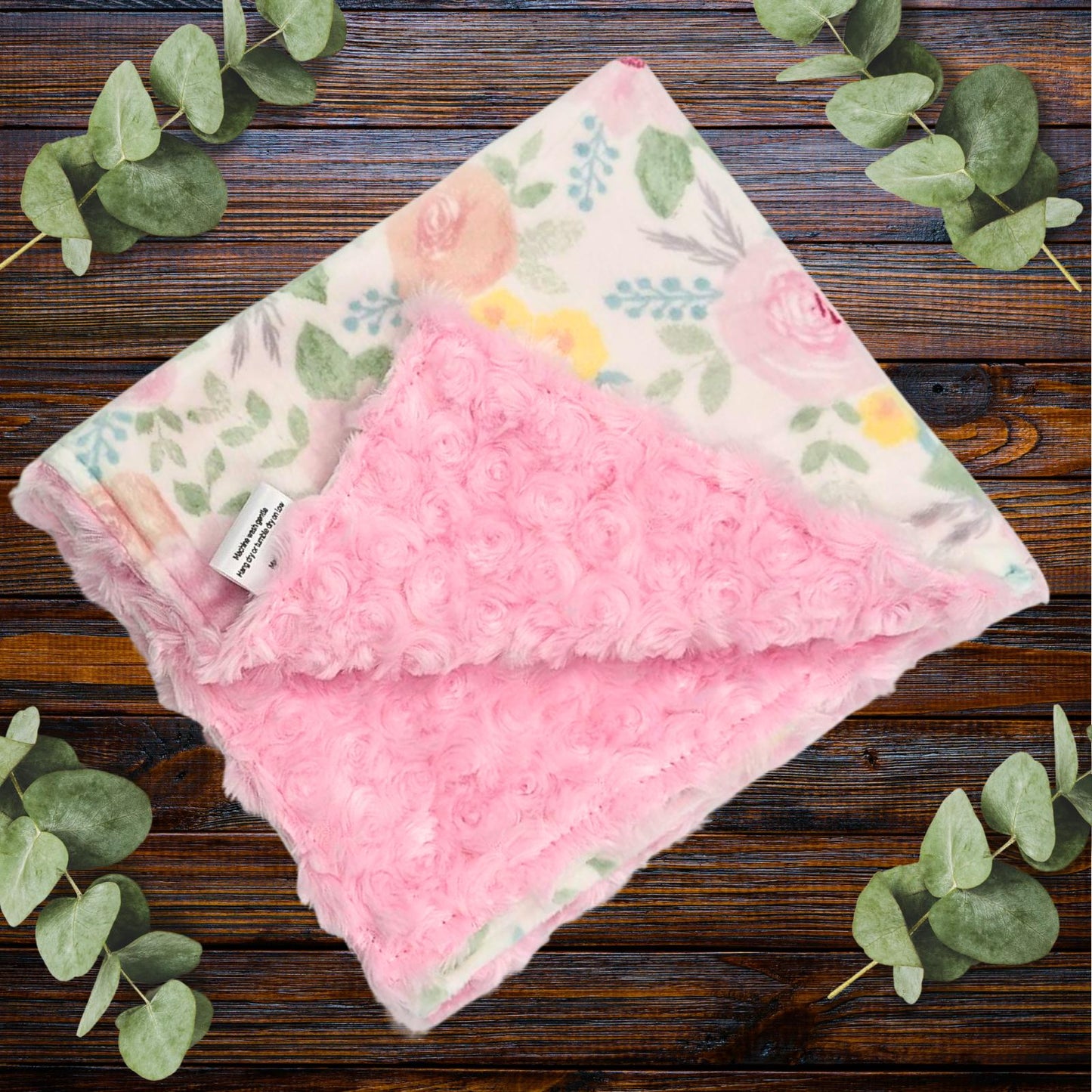 Cuddly Rosebud Minky Baby Lovey – Your Baby’s Adorable Comfort Friend, Baby Comfort and Security, Reassurance and snuggle buddy