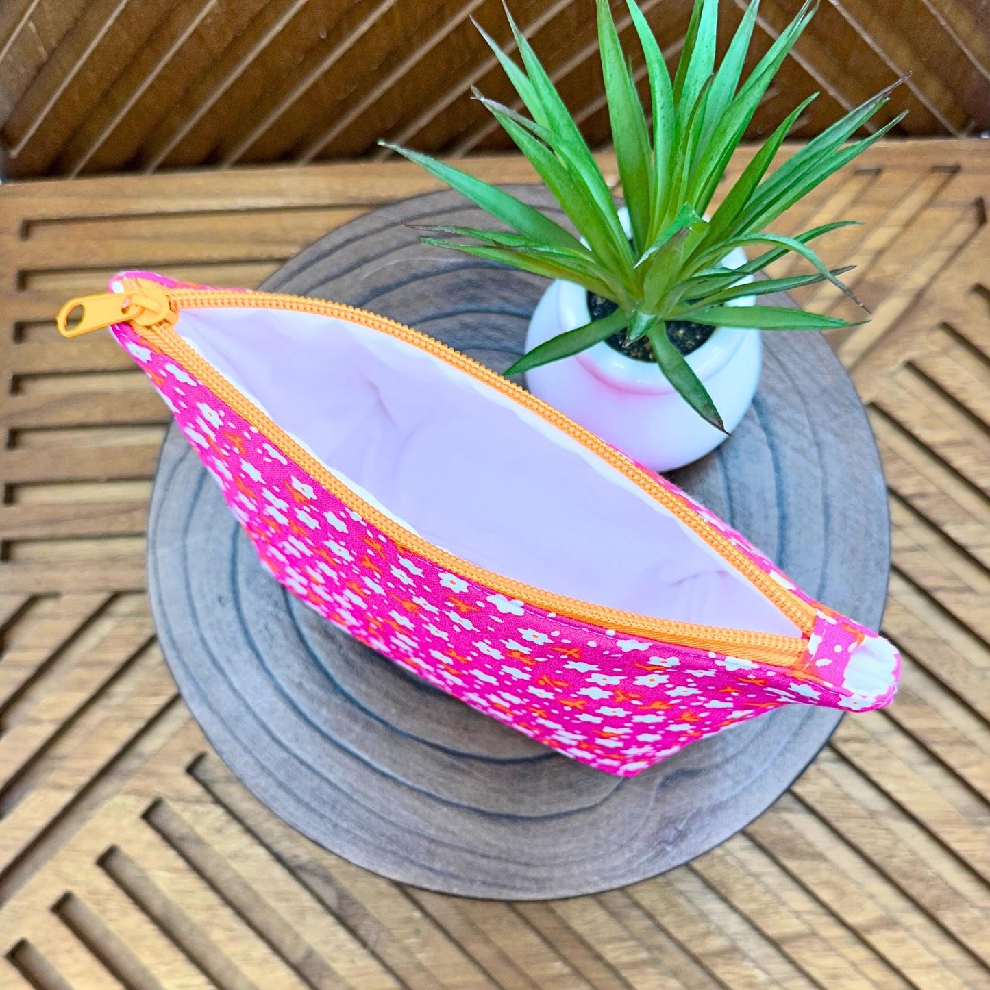 Blossom Bliss Makeup Bag: Your Stylish Cosmetic and Organizer Solution
