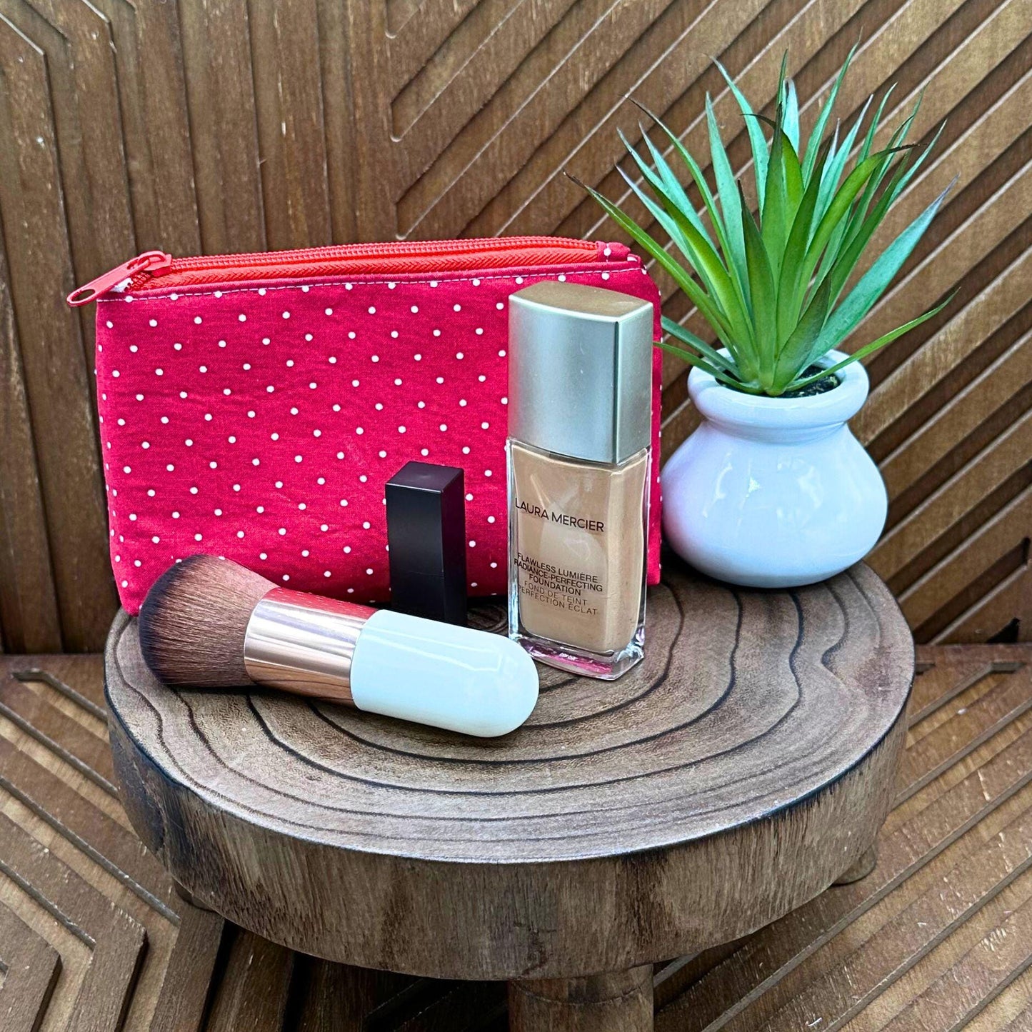 Fun Red Polka Dot Makeup Bag - Your Go-To Travel Companion