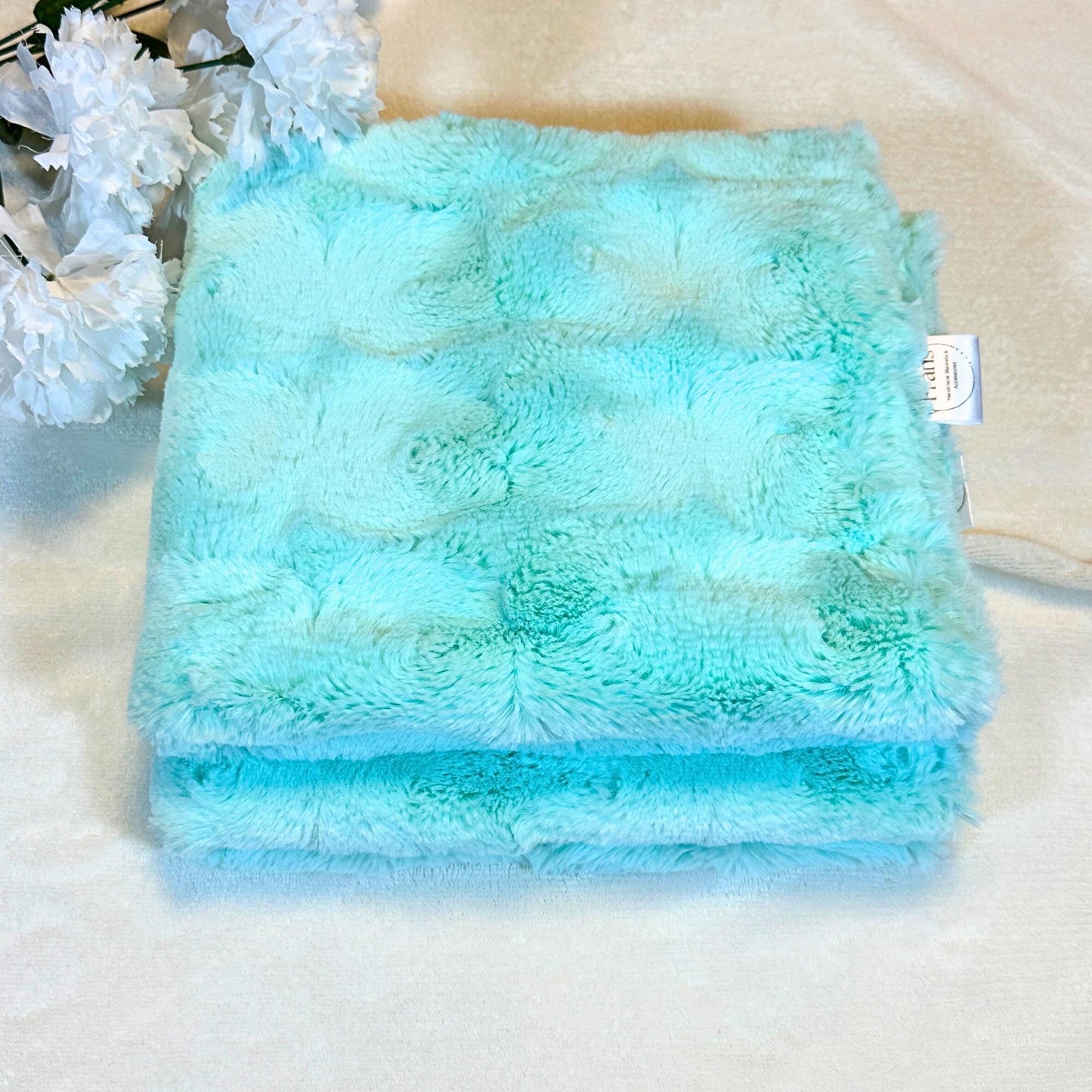 Delightful Mint Swirl Baby Lovey – Soft Minky Comfort for Little One, Baby Security, Portable Comfort and Reassurance, snuggle buddy