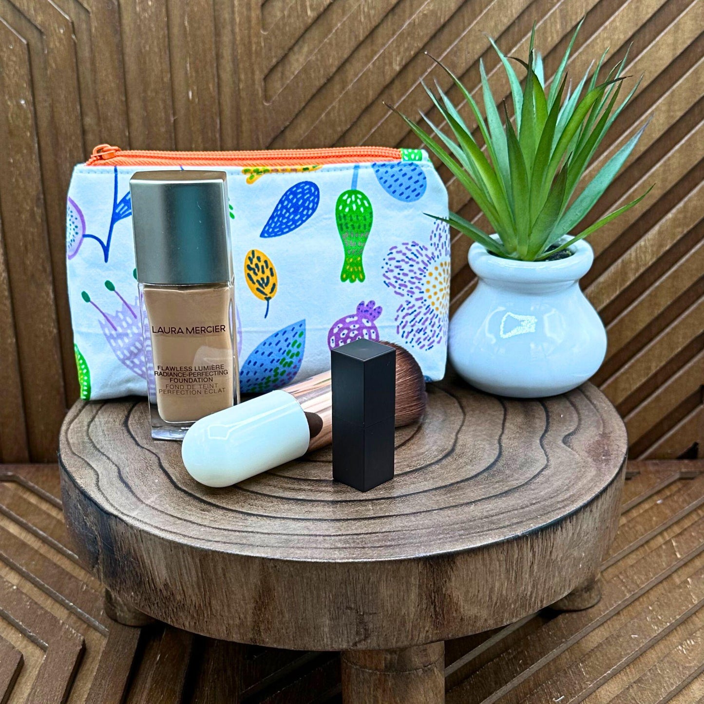 Chic Boho Bloom Makeup Bag Set - Travel Essential, Cosmetic Organizer and More!