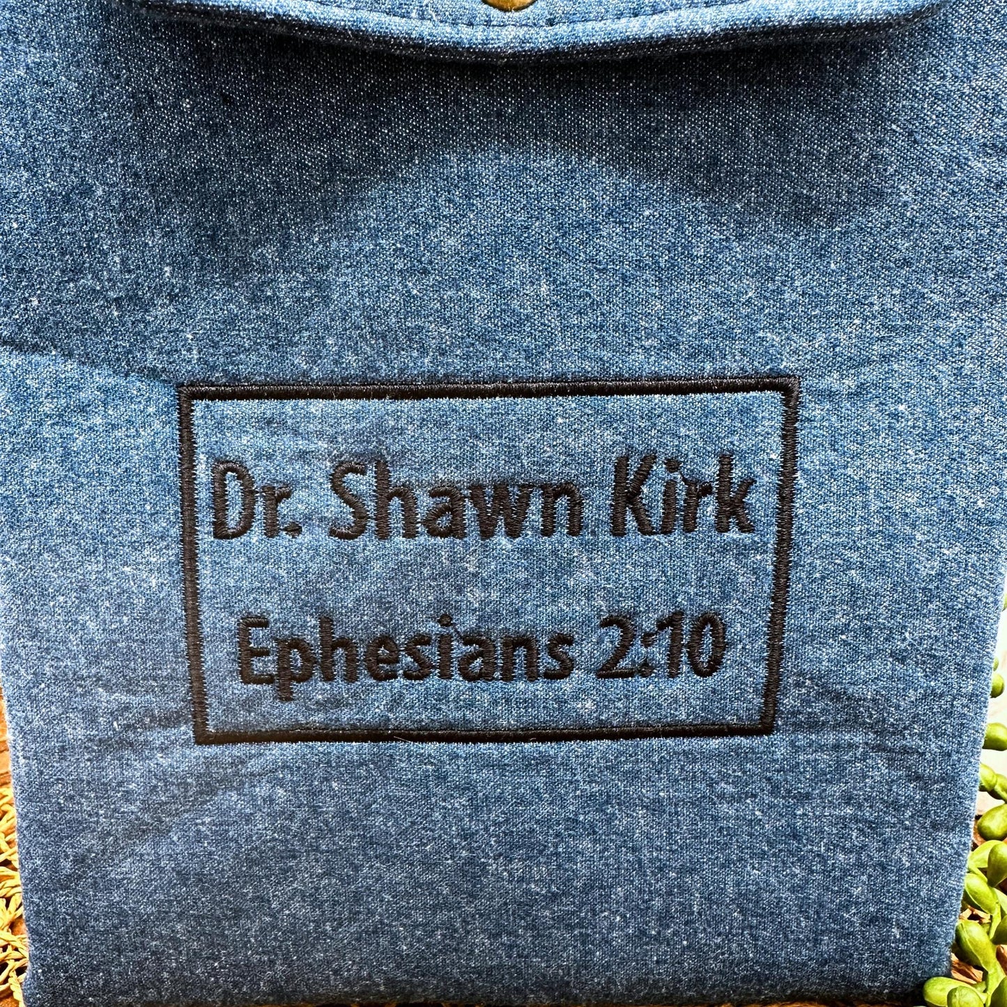 Personalized IPAD Sleeve - Blue Cotton Denim IPad Sleeve - Stylish Tablet Case & Gift Idea