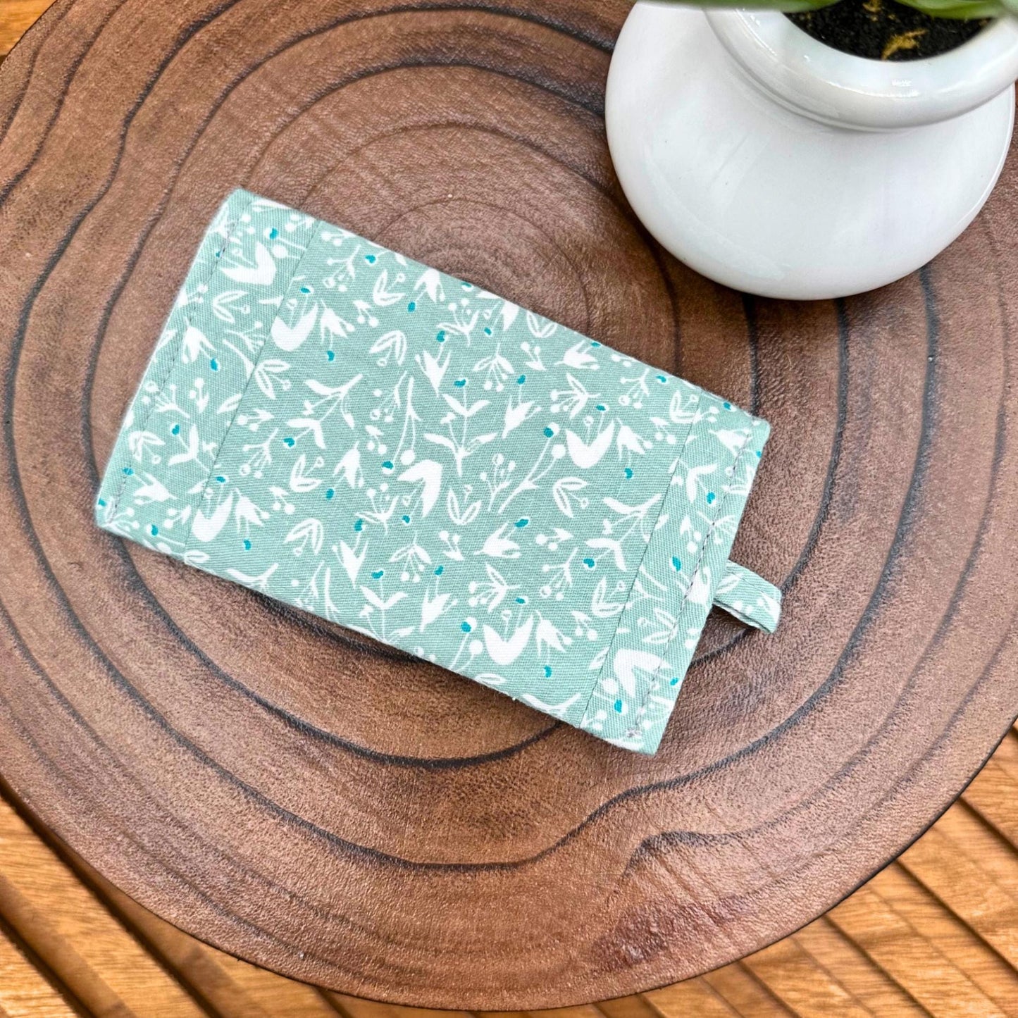 Chic Sage Blossom Makeup Bag Set - Travel Must-Have, Cosmetic and Organizer Bags
