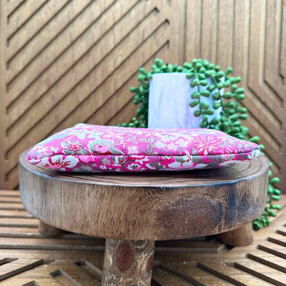 Bohemian Pink Floral Makeup Bag: Your Go-To Companion for Travel and Accessories