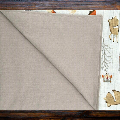 Whimsical Woodland Baby Blanket, Bib & Burp Cloth Set, Comfy Muslin and Flannel