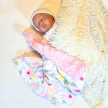 Cuddly Rosebud Minky Baby Lovey – Your Baby’s Adorable Comfort Friend, Baby Comfort and Security, Reassurance and snuggle buddy