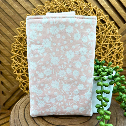 Kindle Basic 10th Generation Sleeve - Elegant Pink Floral Print Tablet Case - Multi-Functional Pouch for Kindle & More