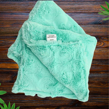 Delightful Mint Swirl Baby Lovey – Soft Minky Comfort for Little One, Baby Security, Portable Comfort and Reassurance, snuggle buddy
