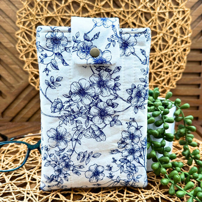 blue floral kindle sleeve