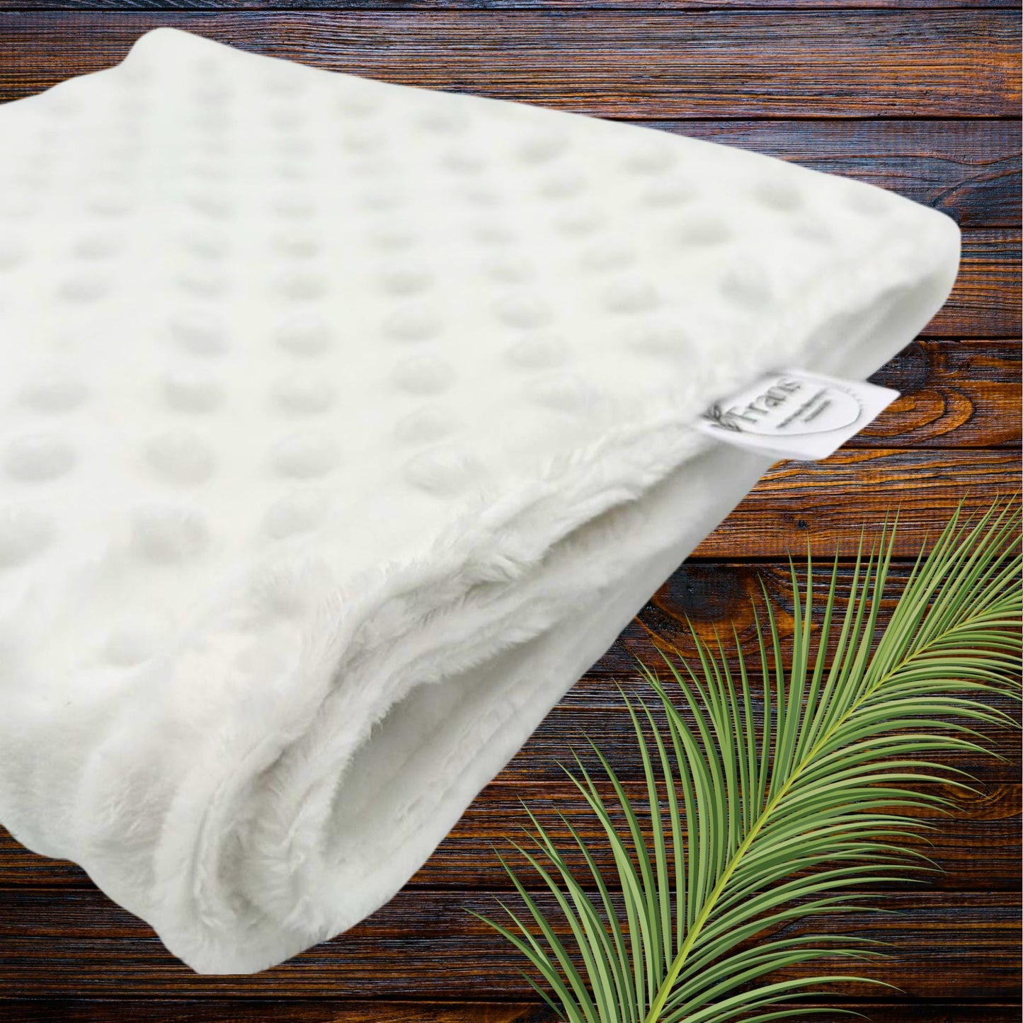 Classic White Dot Minky Baby Lovey – Ideal for On-the-Go Snuggles, Baby Comfort and Security, Portable  Reassurance, snuggle buddy