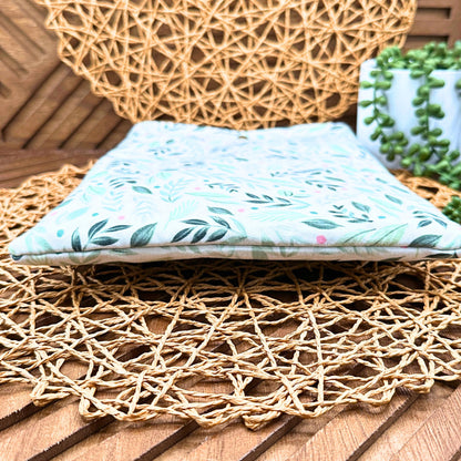IPAD Sleeve - BOHO Green Leaves IPad Sleeve - Stylish Tablet Case and Gift Idea