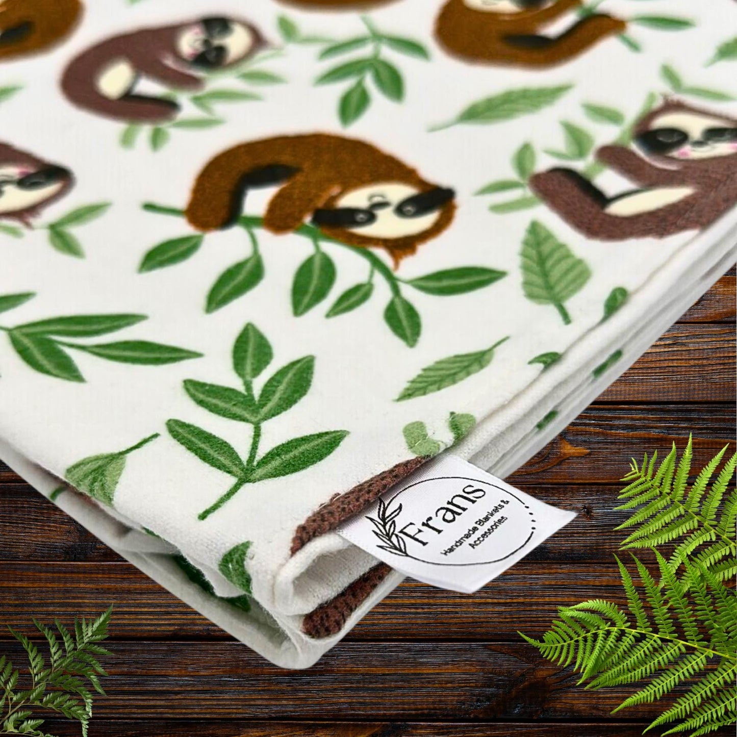 Charming Sleepy Sloth Snuggle Baby Blanket Set - Perfect Nursery Decor! Sloth Hugs Baby Blanket Shower Gift, Warm Cotton Flannel Nursery Decor