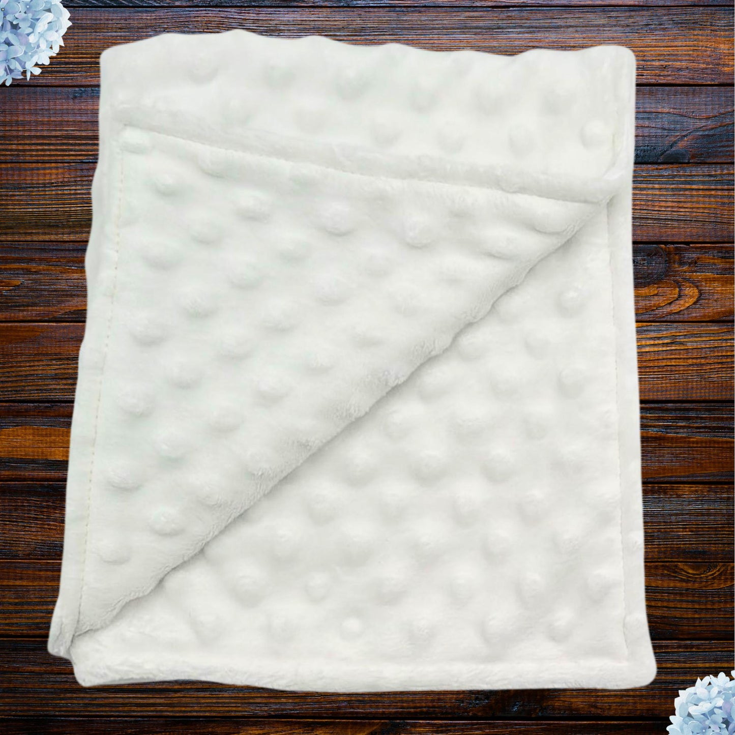 Classic White Dot Minky Baby Lovey – Ideal for On-the-Go Snuggles, Baby Comfort and Security, Portable  Reassurance, snuggle buddy