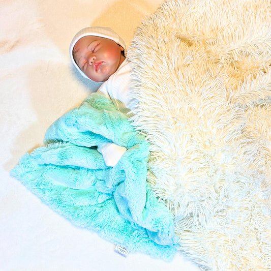 Delightful Mint Swirl Baby Lovey – Soft Minky Comfort for Little One, Baby Security, Portable Comfort and Reassurance, snuggle buddy