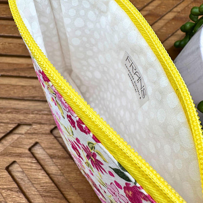 Vibrant Pink and Red Makeup Bag: Stylish Storage for Your Essentials