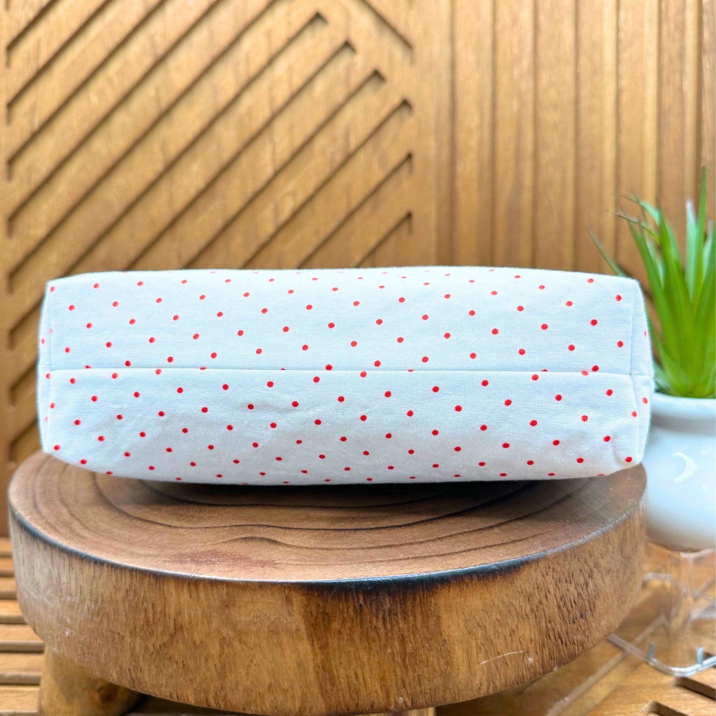 Charming Polka Dot Cosmetic Makeup Bag - Luxe Travel Organizer & Pencil Case travel pouch, luxe organizer, pencil pouch, carry all